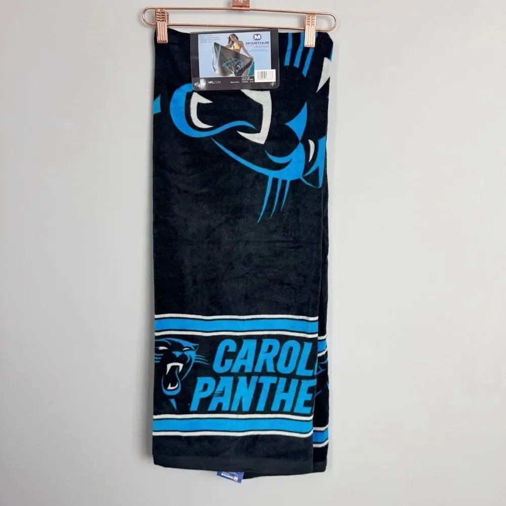 NFL X MCARTHUR | NEW Carolina Panthers NFL Beach Towel